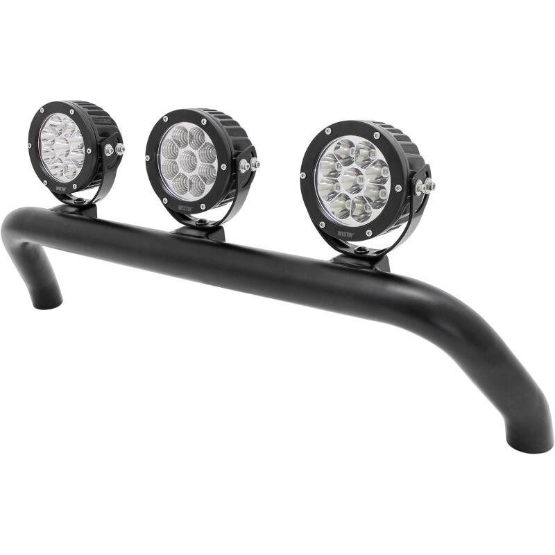 Jeep Wrangler Light Mounts - Westin - Snyper Bumper Mount - Textured Black - `07-`17