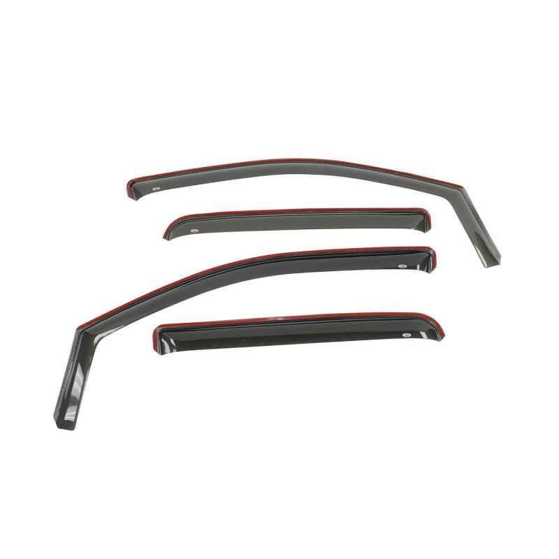 Jeep Wrangler Unlimited Wind Deflectors - Westin - In-Channel - Smoke - `07-`18
