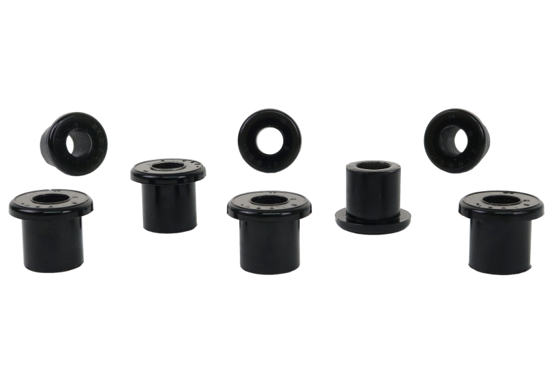 Toyota XTerra Leaf Spring and Shackle Bushing Kit - Rear - Whiteline - Whiteline Plus - Black - `97-`05
