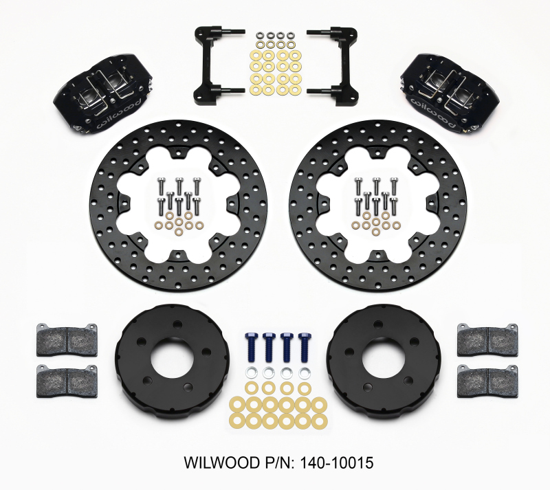 Ford Mustang Brake Kit - Front - Wilwood - Dynapro Radial Front Drag Kit 11.75in Drilled - `94-`04 Ford Mustang Brake Kit - Front - Wilwood - Dynapro Radial Front Drag Kit 11.75in Drilled - `94-`04