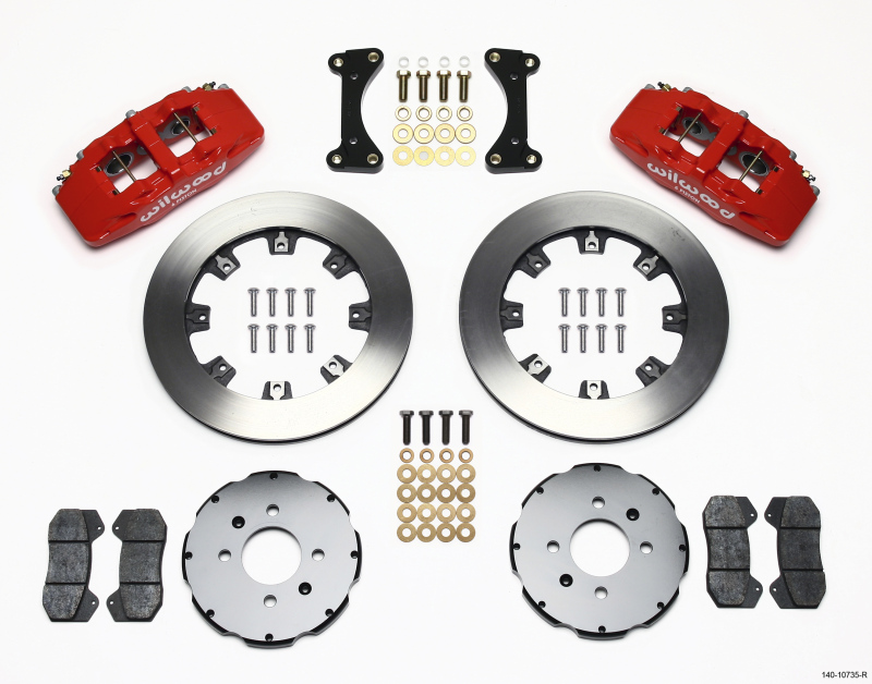 Acura Integra Brake Kit - Front - Wilwood - DynaPro 6 - Red - `94-`01 Acura Integra Brake Kit - Front - Wilwood - DynaPro 6 - Red - `94-`01