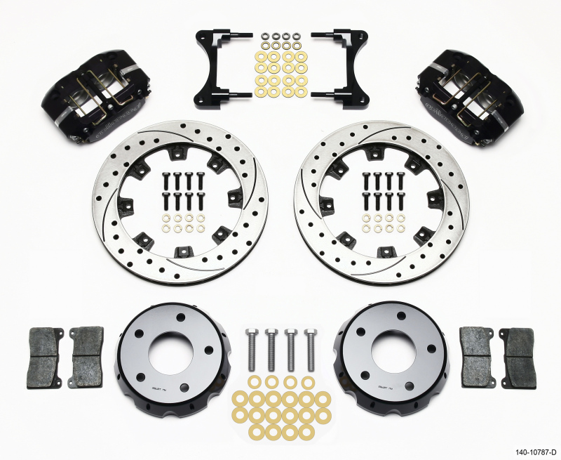 Pontiac Firebird Brake Kit - Front - Wilwood - 11.75in Vented Drilled, NDPR 11.75x.81 Drilled - `98-`02 Pontiac Firebird Brake Kit - Front - Wilwood - 11.75in Vented Drilled, NDPR 11.75x.81 Drilled - `98-`02