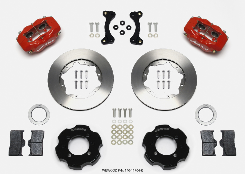Mazda Miata MX 5 Brake Kit - Front - Wilwood - Forged Dynalite + 11.00in Rotors - Red - `90-`05 Mazda Miata MX 5 Brake Kit - Front - Wilwood - Forged Dynalite + 11.00in Rotors - Red - `90-`05