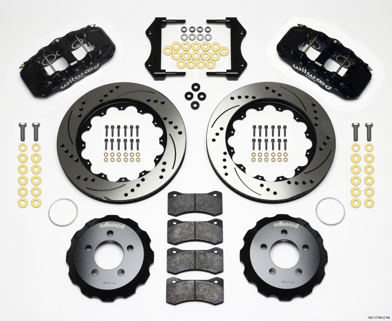 Chrysler 300C Brake Kit - Front - Wilwood - AERO6 Calipers + 14.25 Drilled Rotors - `06-`10 Chrysler 300C Brake Kit - Front - Wilwood - AERO6 Calipers + 14.25 Drilled Rotors - `06-`10