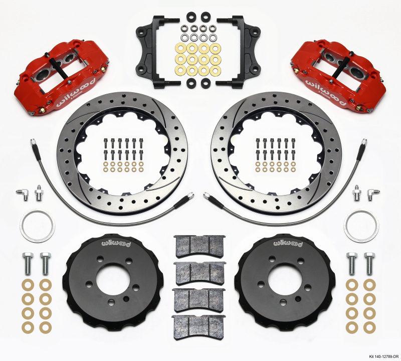 Volkswagen GTI Brake Kit - Front - Wilwood - Narrow Superlite 6R - Red - `06-`12 Volkswagen GTI Brake Kit - Front - Wilwood - Narrow Superlite 6R - Red - `06-`12