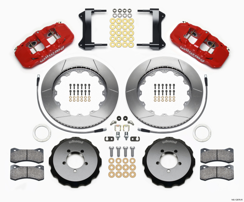 Subaru WRX Brake Kit - Front - Wilwood - AERO6 14.00 Rotors - Red - `99-`12 Subaru WRX Brake Kit - Front - Wilwood - AERO6 14.00 Rotors - Red - `99-`12