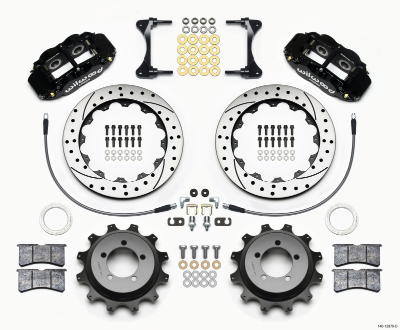 Subaru Impreza Brake Kit - Rear - Wilwood - 12.88in Drilled Rotors + BP-10 Pads - `99-`07 Subaru Impreza Brake Kit - Rear - Wilwood - 12.88in Drilled Rotors + BP-10 Pads - `99-`07