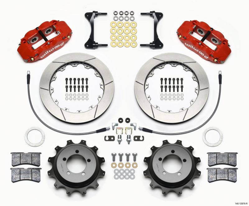 Subaru WRX Brake Kit - Rear - Wilwood - Superlite 4R + 12.88” Rotors + BP-10 Pads - Red - `99-`05 Subaru WRX Brake Kit - Rear - Wilwood - Superlite 4R + 12.88” Rotors + BP-10 Pads - Red - `99-`05