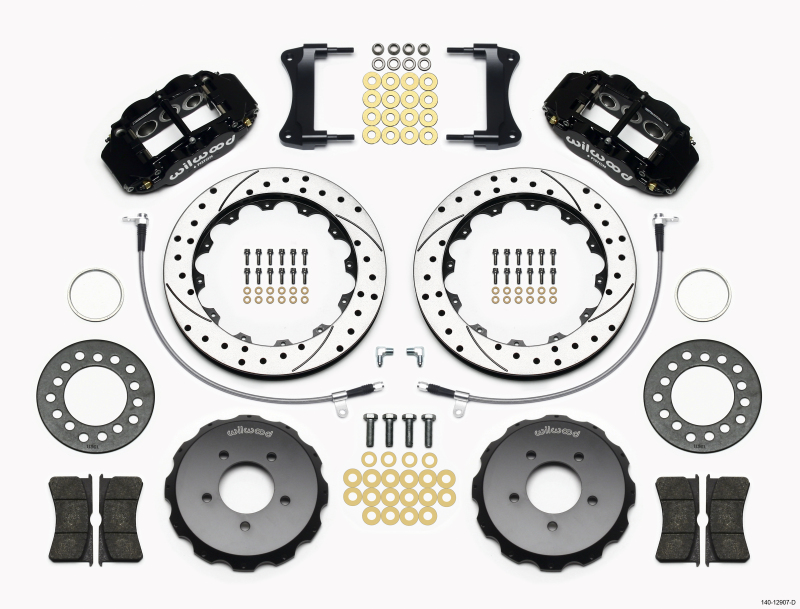 Mazda Miata Brake Kit - Front - Wilwood - Narrow Superlite 6R 12.88in Drilled - `06-`15 Mazda Miata Brake Kit - Front - Wilwood - Narrow Superlite 6R 12.88in Drilled - `06-`15