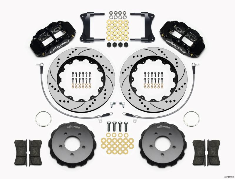 Mazda Miata Brake Kit - Front - Wilwood - 14.00in Drilled Rotor + Superlite 6R Calipers - `06-`15 Mazda Miata Brake Kit - Front - Wilwood - 14.00in Drilled Rotor + Superlite 6R Calipers - `06-`15