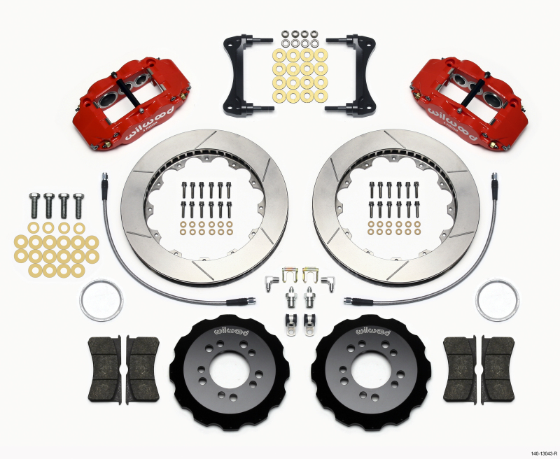 Hyundai Genesis Coupe Brake Kit - Front - Wilwood - Narrow Superlite 6R - Red - `08-`13 Hyundai Genesis Coupe Brake Kit - Front - Wilwood - Narrow Superlite 6R - Red - `08-`13