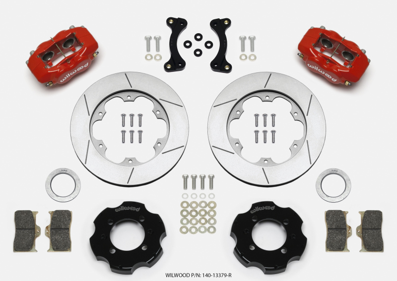 Mazda Miata MX 5 Brake Kit - Front - Wilwood - Dynalite-GT Series + Spec37 GT-72 Rotors + BP-20 Smart Pads - Red - `90-`05 Mazda Miata MX 5 Brake Kit - Front - Wilwood - Dynalite-GT Series + Spec37 GT-72 Rotors + BP-20 Smart Pads - Red - `90-`05