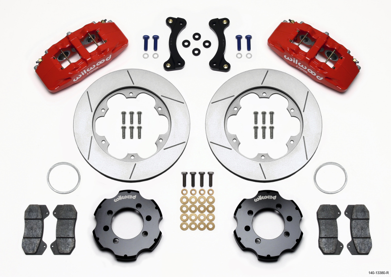 Mazda Miata MX 5 Brake Kit - Front - Wilwood - GT Spec-37 Rotors + High Performance Wilwood Brake Pads + Forged Billet Dynapro 6 Calipers - Red - `90-`05 Mazda Miata MX 5 Brake Kit - Front - Wilwood - GT Spec-37 Rotors + High Performance Wilwood Brake Pads + Forged Billet Dynapro 6 Calipers - Red - `90-`05