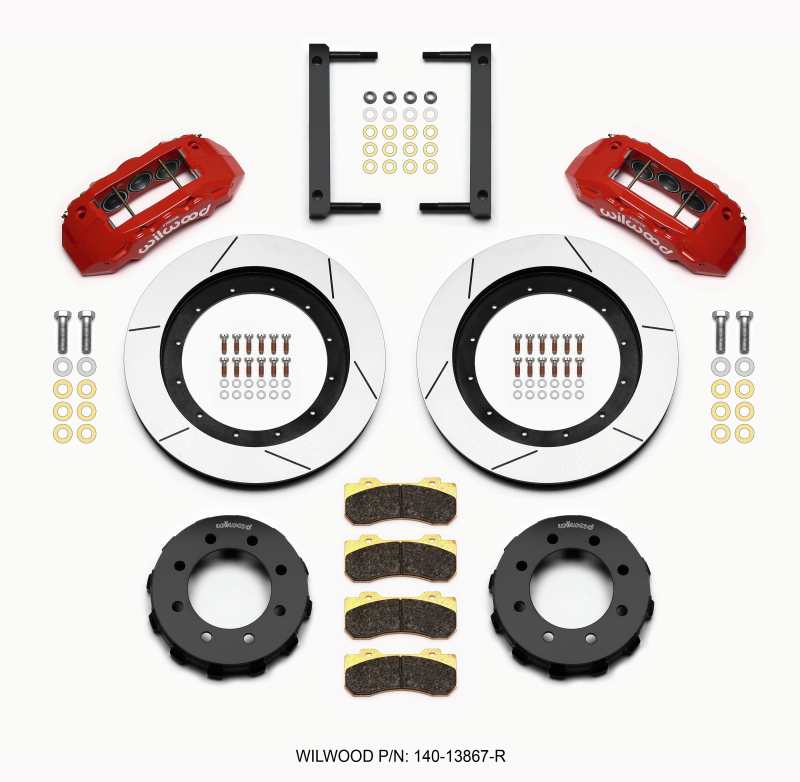Ford F250 Brake Kit - Front - Wilwood - TX6R + GT-60 Rotor - Red - `05-`12 Ford F250 Brake Kit - Front - Wilwood - TX6R + GT-60 Rotor - Red - `05-`12