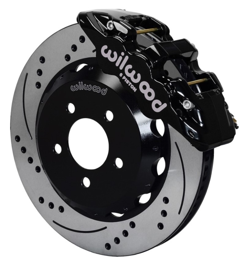 Chevrolet Camaro Brake Kit - Front - Wilwood - AERO6 14.00” Drilled Rotors - `16-`19 Chevrolet Camaro Brake Kit - Front - Wilwood - AERO6 14.00” Drilled Rotors - `16-`19