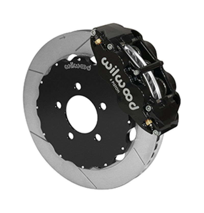 Ford Crown Victoria Brake Kit - Front - Wilwood - Narrow Superlite 6R + 12.88in Slotted Rotors - Black - `03-`11 Ford Crown Victoria Brake Kit - Front - Wilwood - Narrow Superlite 6R + 12.88in Slotted Rotors - Black - `03-`11