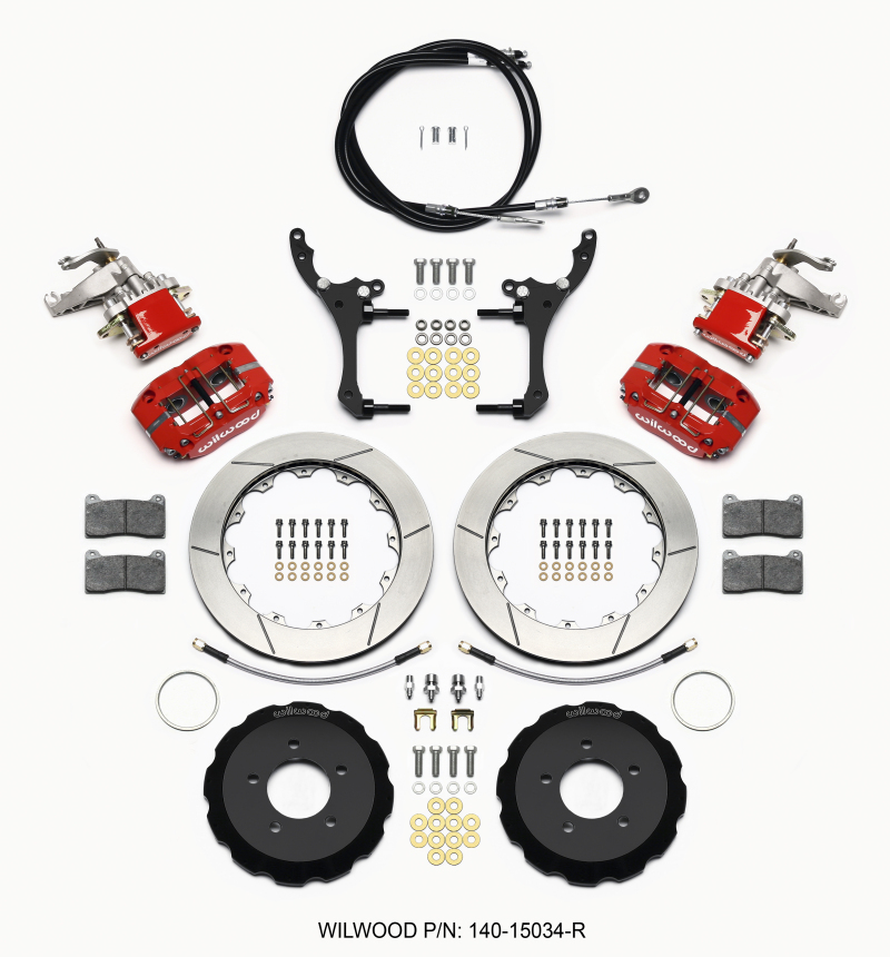 Mazda Miata Brake Kit - Rear - Wilwood - Dynapro Radial4 / MC4 with BP-10 compound pads and 12.88 Mazda Miata Brake Kit - Rear - Wilwood - Dynapro Radial4 / MC4 with BP-10 compound pads and 12.88