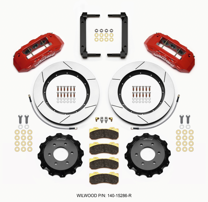 Ford F-150 Brake Kit - Front - Wilwood - TX6R + 15.50in Rotors - Red - `04-`08 Ford F-150 Brake Kit - Front - Wilwood - TX6R + 15.50in Rotors - Red - `04-`08
