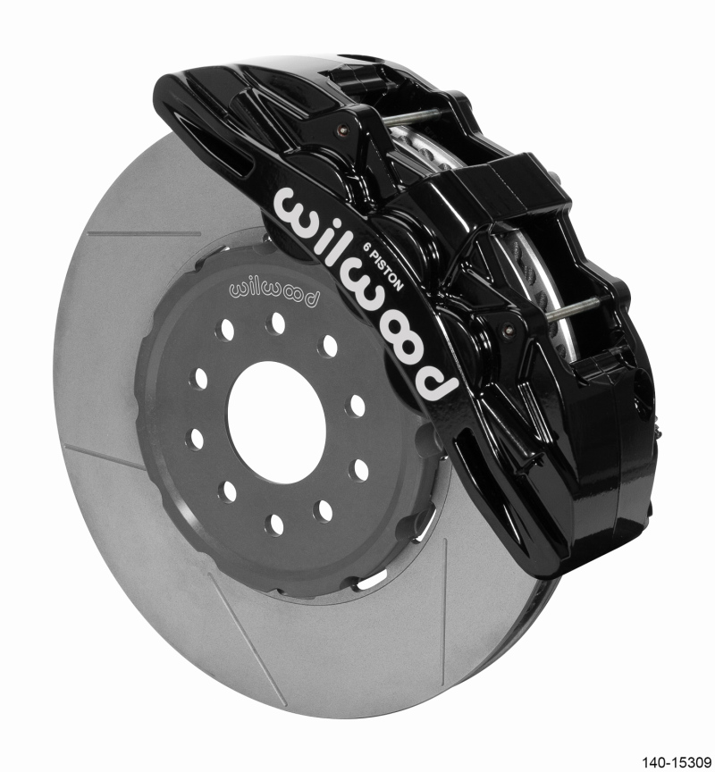 Chevrolet Corvette Brake Kit - Front - Wilwood - SX6R 14in GT Slotted Rotors - Black - `97-`13 Chevrolet Corvette Brake Kit - Front - Wilwood - SX6R 14in GT Slotted Rotors - Black - `97-`13