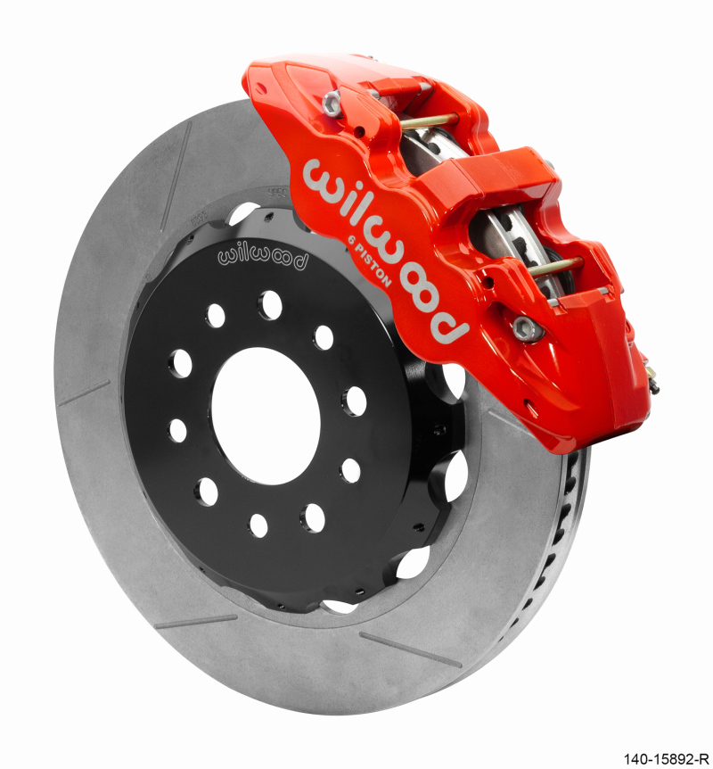 Jeep JL Brake Kit - Front - Wilwood - AERO6 - Red - `18-`25