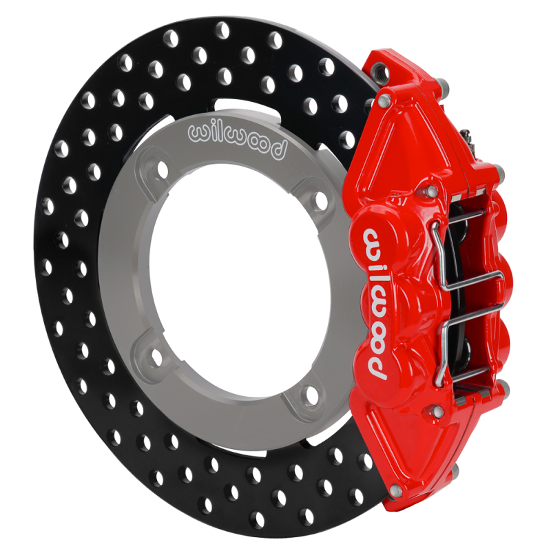 Honda Talon Brake Kit - Rear - Wilwood - Drilled Rotors - Red - `19-`22 Honda Talon Brake Kit - Rear - Wilwood - Drilled Rotors - Red - `19-`22