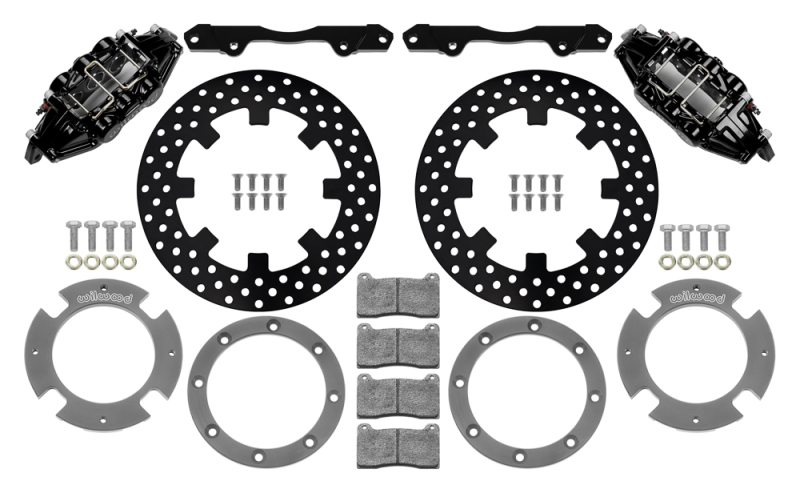 Can-Am X3RS Brake Kit - Front - Wilwood - 6-Piston + Drilled Rotors - Black - `17-`21 Can-Am X3RS Brake Kit - Front - Wilwood - 6-Piston + Drilled Rotors - Black - `17-`21