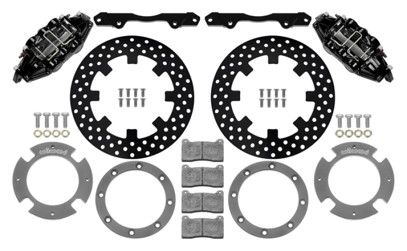 Can-Am X3RS Brake Kit - Rear - Wilwood - 6-Piston, 11.25in Drilled Rotors - Black - `17-`21 Can-Am X3RS Brake Kit - Rear - Wilwood - 6-Piston, 11.25in Drilled Rotors - Black - `17-`21