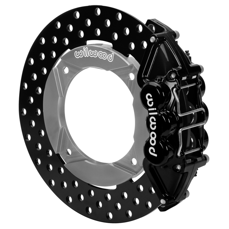 Polaris RZR XP 1000 Brake Kit - Rear - Wilwood - 11.25in Drilled - Black - `14-`27