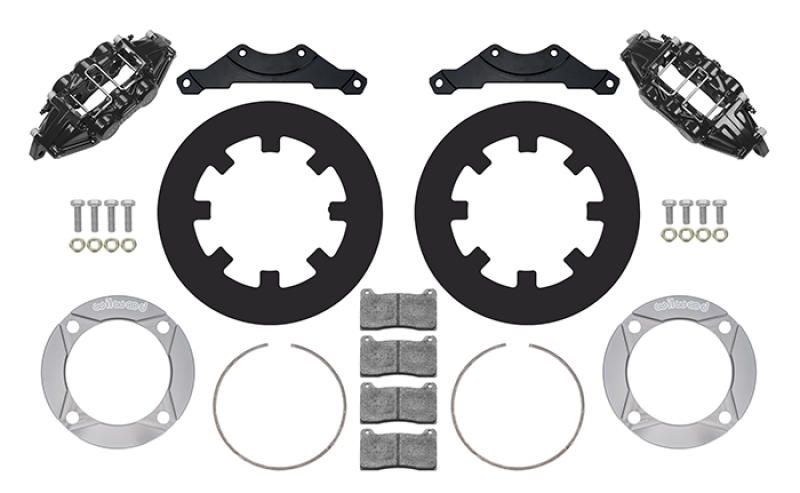 Polaris RZR XP 1000 Brake Kit - Rear - Wilwood - Performance Drill - Black - `14-`27