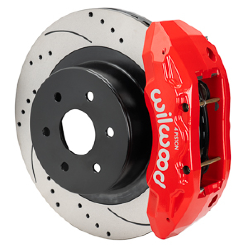 Chevrolet Silverado Brake Kit - Rear - Wilwood - D&S Rotor TX4R 4 Piston - Red - `99-`18 Chevrolet Silverado Brake Kit - Rear - Wilwood - D&S Rotor TX4R 4 Piston - Red - `99-`18