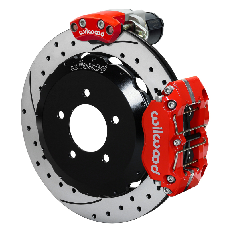 Ford Mustang Brake Kit - Rear - Wilwood - Dynapro SRP 12.88 Rotor - Red - 2015