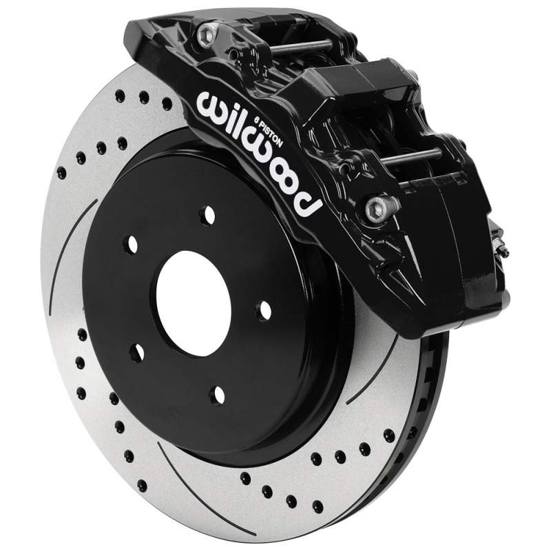 RAM 1500 Brake Kit - Wilwood - Aerolite 6R + Drilled & Slotted Rotor - Black - `13-`18