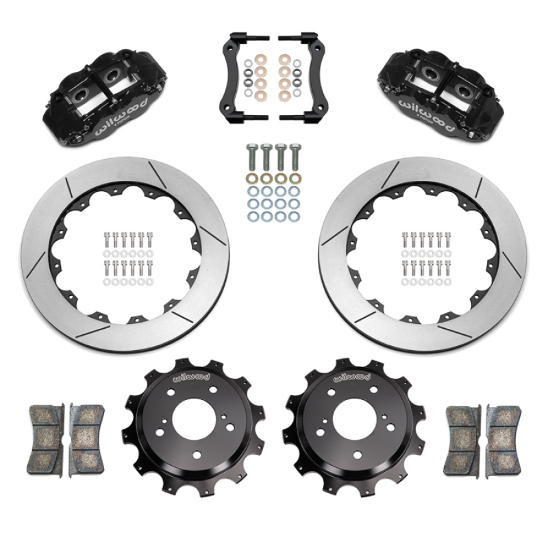 Nissan Skyline Brake Kit - Rear - Wilwood - Superlite 4R + Slotted Rotor - Black - `89-`02