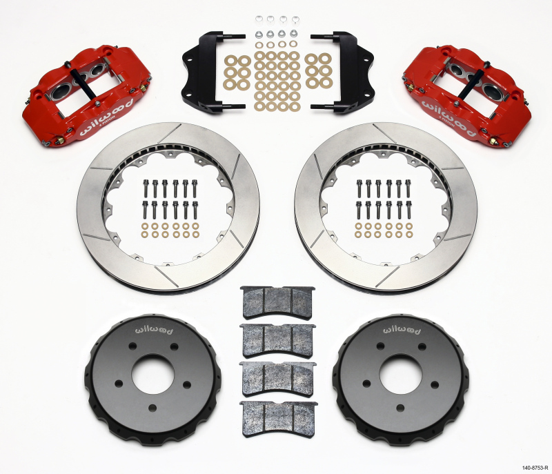 Pontiac GTO Brake Kit - Front - Wilwood - Narrow Superlite 6R - Red - `04-`06 Pontiac GTO Brake Kit - Front - Wilwood - Narrow Superlite 6R - Red - `04-`06