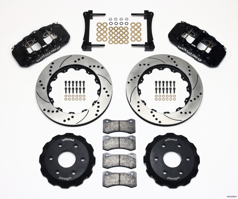 Chevrolet 1500 Brake Kit - Front - Wilwood - AERO6 Calipers + 14.25in Drilled Rotors - `99-`14 Chevrolet 1500 Brake Kit - Front - Wilwood - AERO6 Calipers + 14.25in Drilled Rotors - `99-`14