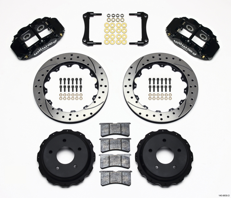 Pontiac Firebird Brake Kit - Rear - Wilwood - Narrow Superlite 4R + BP-10 Pads + Drilled Rotors - `98-`02 Pontiac Firebird Brake Kit - Rear - Wilwood - Narrow Superlite 4R + BP-10 Pads + Drilled Rotors - `98-`02
