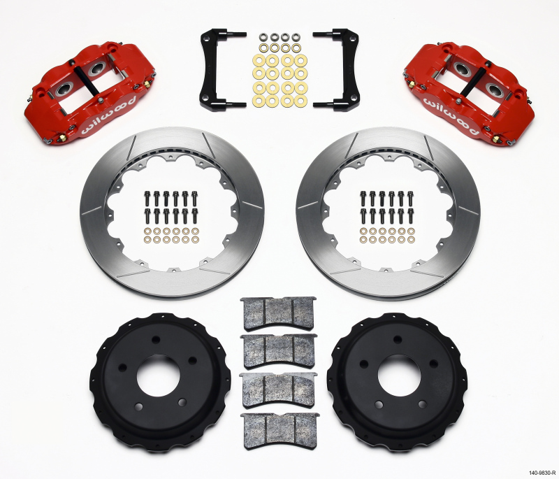 Pontiac Firebird Brake Kit - Rear - Wilwood - Superlite 4R + BP-10 Pads + Rotors - Red - `98-`02 Pontiac Firebird Brake Kit - Rear - Wilwood - Superlite 4R + BP-10 Pads + Rotors - Red - `98-`02