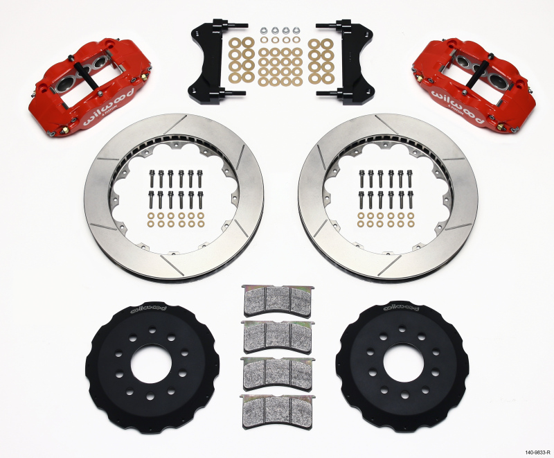 Pontiac Firebird Brake Kit - Front - Wilwood - Narrow Superlite 6R + 13.06in Rotor - Red - `98-`02 Pontiac Firebird Brake Kit - Front - Wilwood - Narrow Superlite 6R + 13.06in Rotor - Red - `98-`02