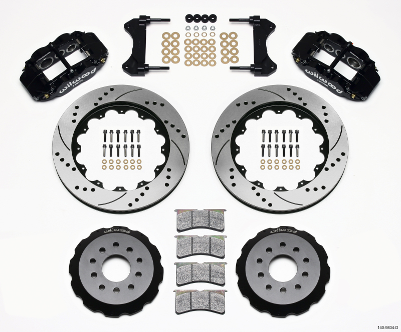 Pontiac Firebird Brake Kit - Front - Wilwood - Narrow Superlite 6R + 14.00in Drilled Rotors - `98-`02 Pontiac Firebird Brake Kit - Front - Wilwood - Narrow Superlite 6R + 14.00in Drilled Rotors - `98-`02