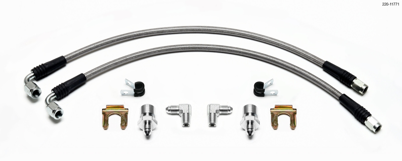 Chrysler 300 Brake Hose - Front - Wilwood - Flexline - `06-`10 Chrysler 300 Brake Hose - Front - Wilwood - Flexline - `06-`10