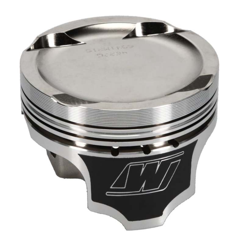 Acura Integra Forged Piston Set - Wiseco - Professional Series, -12cc Dish, 81.50 mm Bore, 30.00 mm Compression Height, 0.827 in Pin, ArmorGlide Skirt Coating - `94-`01