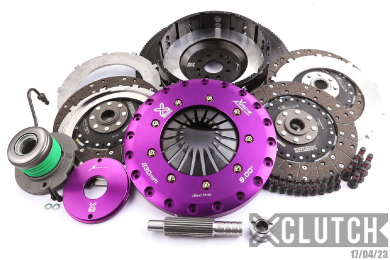 Ford Mustang Clutch Kit - XCLUTCH - 9in Triple Solid Organic - `07-`12