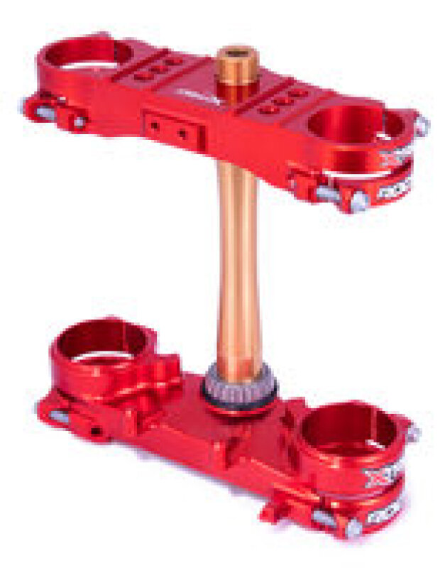 Honda CRF 250 R Triple Clamp - XTrig - ROCS Tech 22 mm Offset - Red - `21-`27