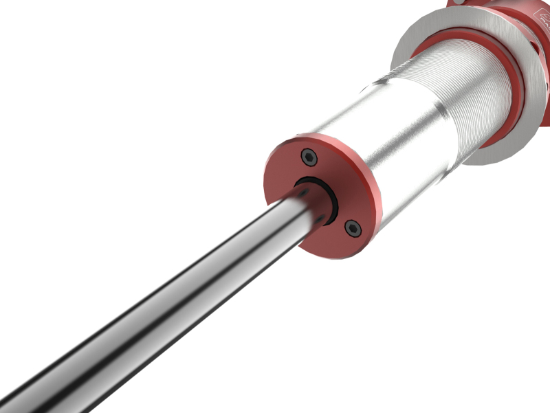 Ford F-150 Coilover Suspension Kit - Front - aFe - Sway-A-Way 2.5 Front Coilover Kit w/ Remote Reservoirs - Red - `21-`23