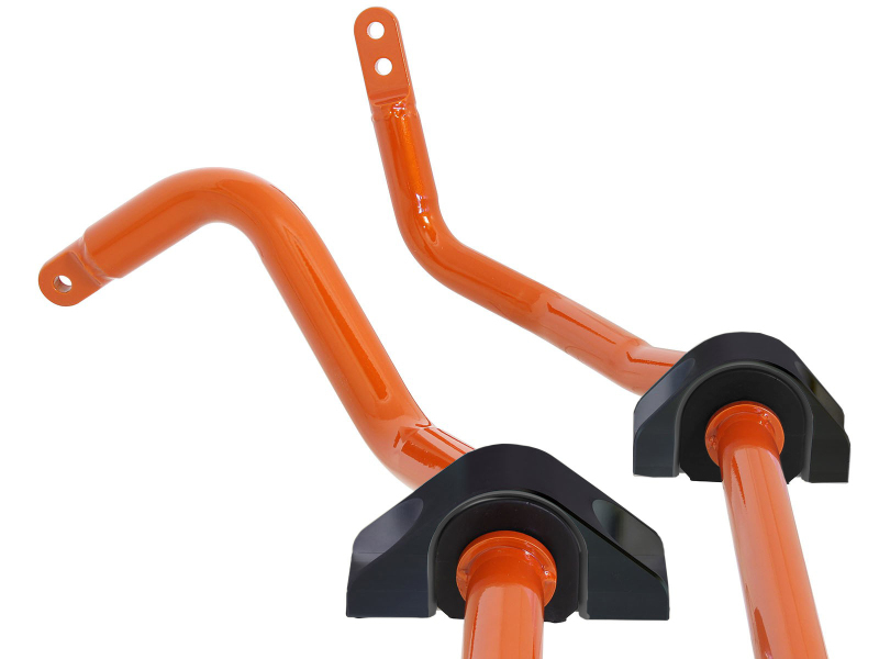 BMW 335i Sway Bar Set - Front + Rear - aFe - Lightweight Tubular, Adjustable - Tangerine Orange - `07-`13