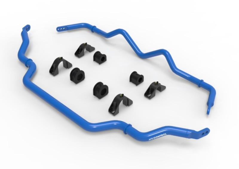 Infiniti Q50 Sway Bar Set - Front + Rear - aFe - 3-Way Adjustable Rear, 2-Way Adjustable Front - Blue - `16-`21