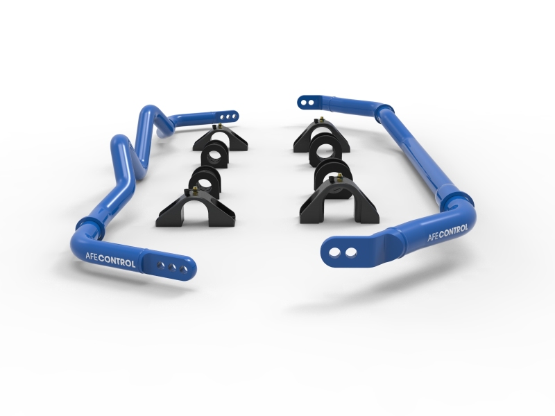 Infiniti Q50 Sway Bar Set - Front + Rear - aFe - aFe CONTROL 2-Way/3-Way Adjustable - Blue - `16-`22
