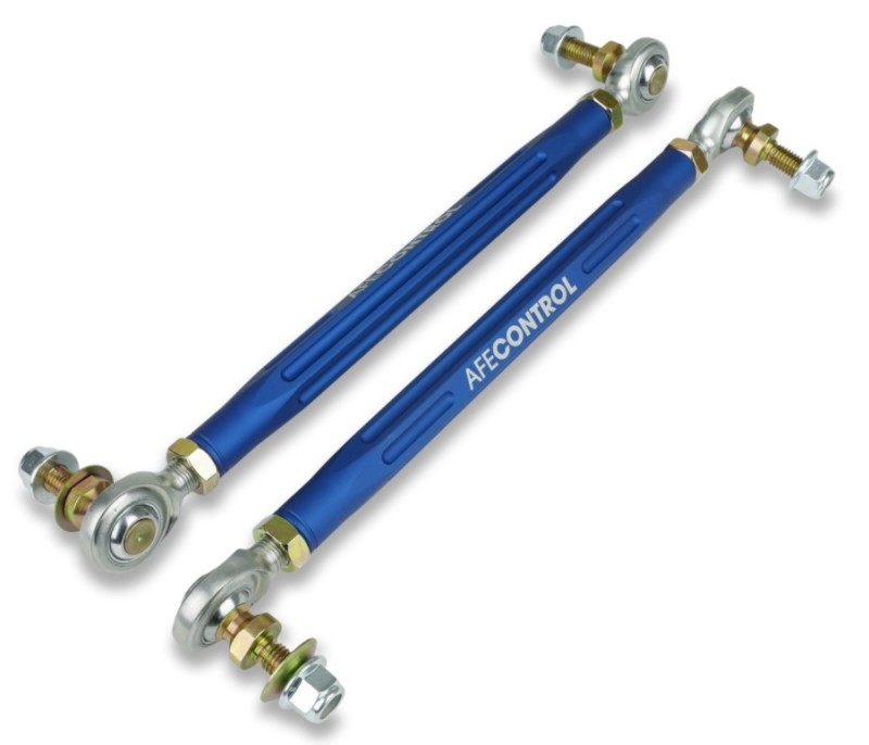 BMW M3 Sway Bar End Links - Front - aFe - Adjustable - Blue - `15-`20