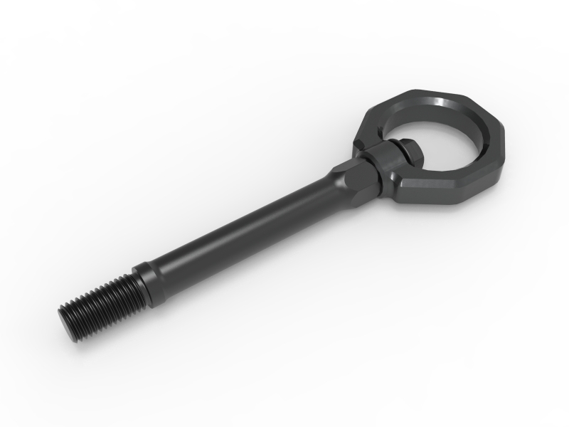 Chevrolet Corvette Tow Hook - Front - aFe - aFe CONTROL - Gray - `20-`25