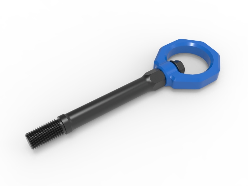 Chevrolet Corvette Tow Hook - Front - aFe - aFe CONTROL - Blue - `20-`25